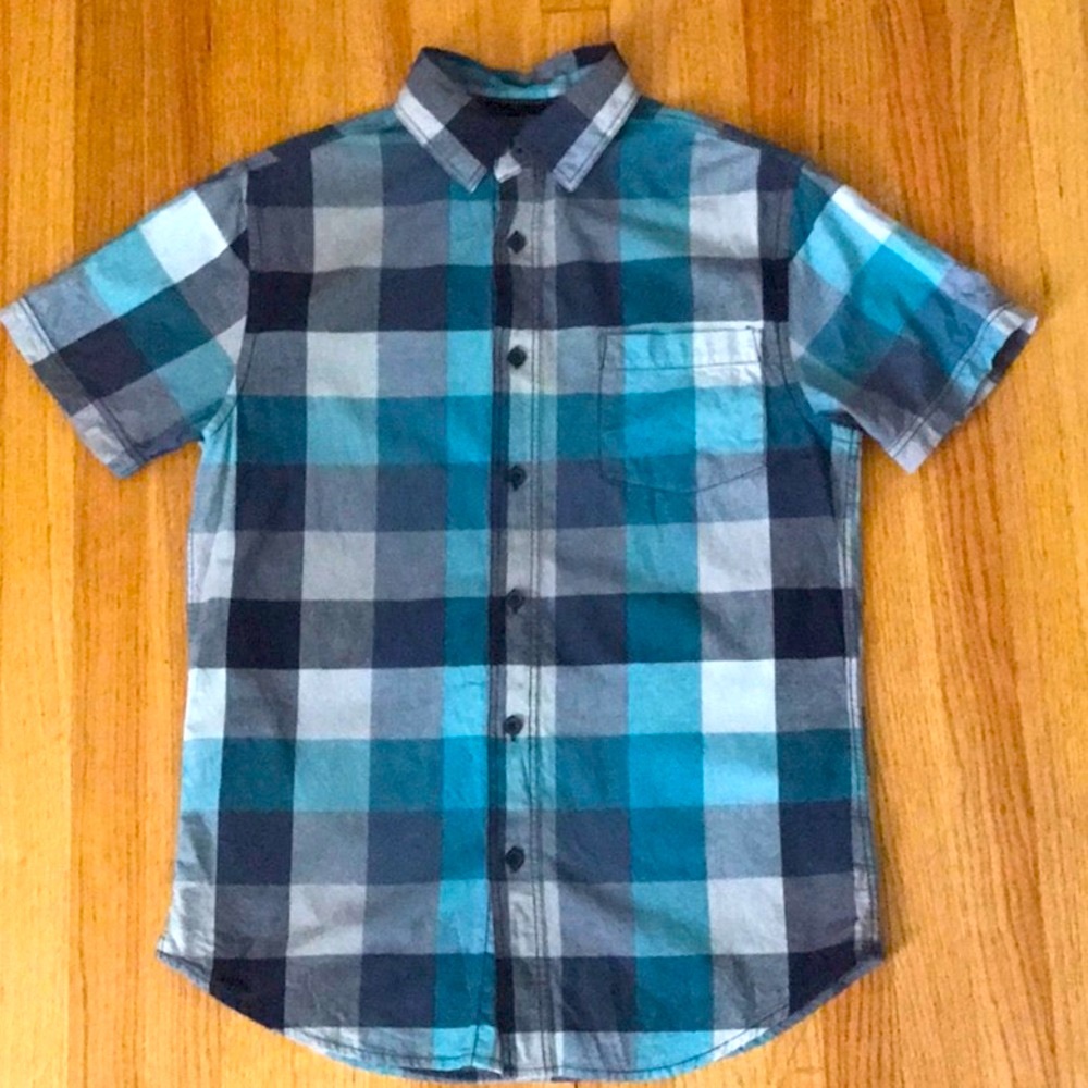 Mossimo | Men’s/Unisex Short-Sleeved Button-Up